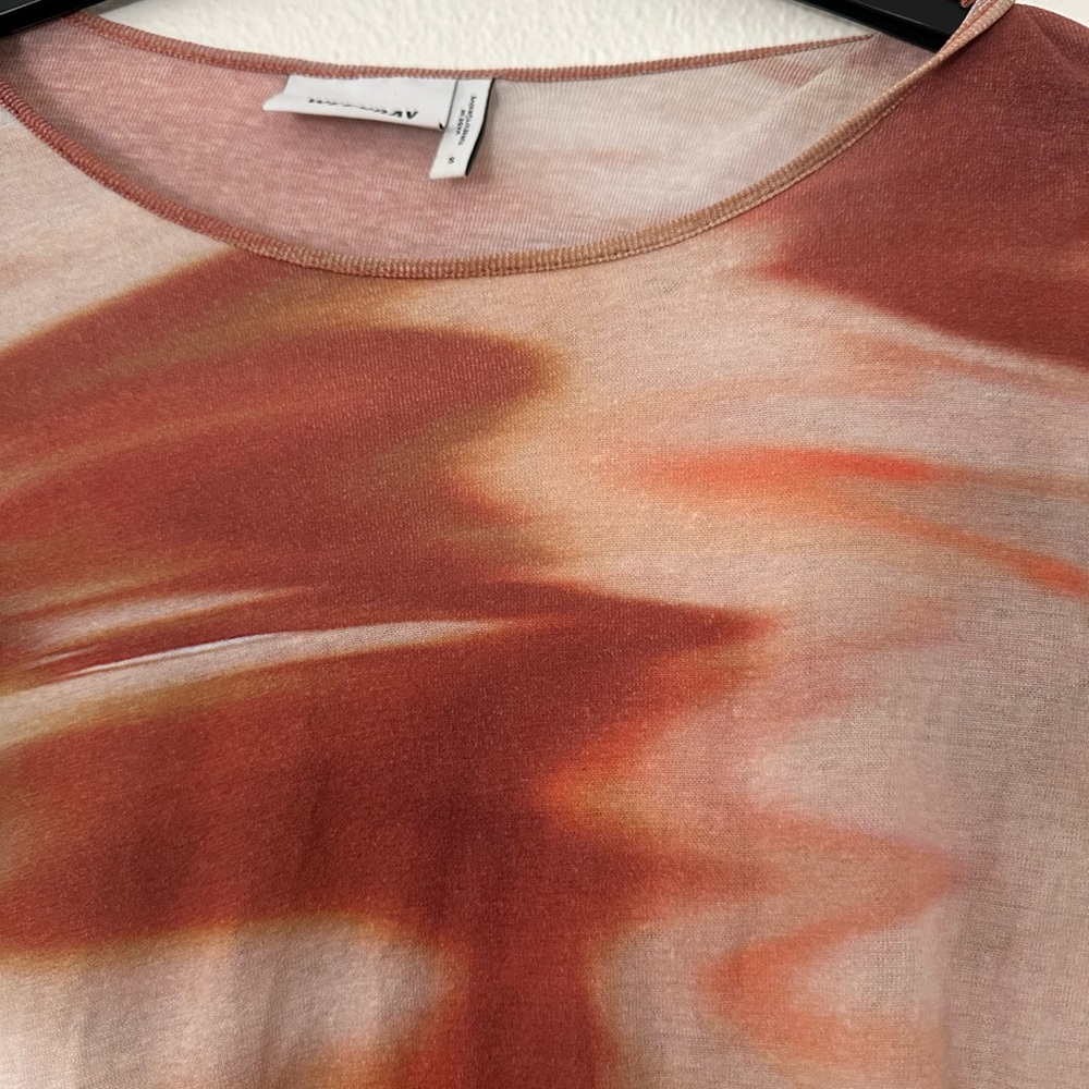 Weekday Ready Long Sleeve Top in Red Daze - Picture 4 of 6